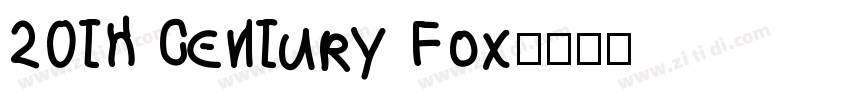 20th Century Fox字体转换
